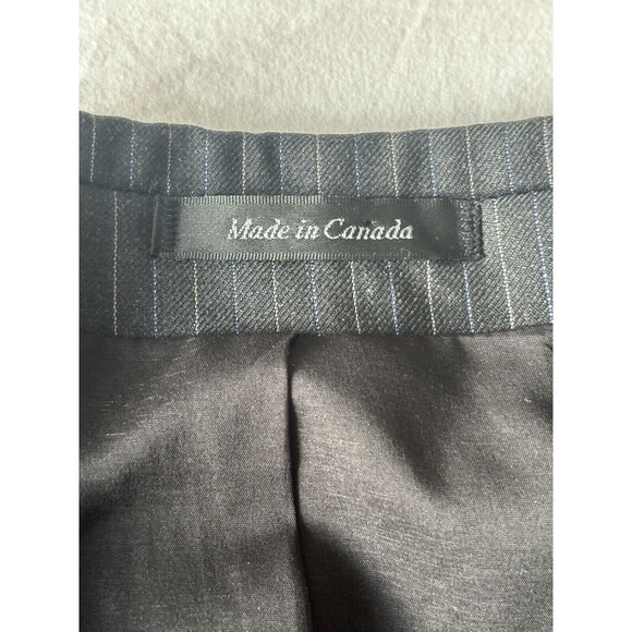 Lauren Ralph Lauren‎ Blazer Mens 48R Gray Blue Striped Wool Sport Coat 2 Button - Picture 8 of 14
